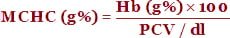 Mean Corpuscular Hemoglobin Concentration (MCHC) - Erythrocytic indices in animals