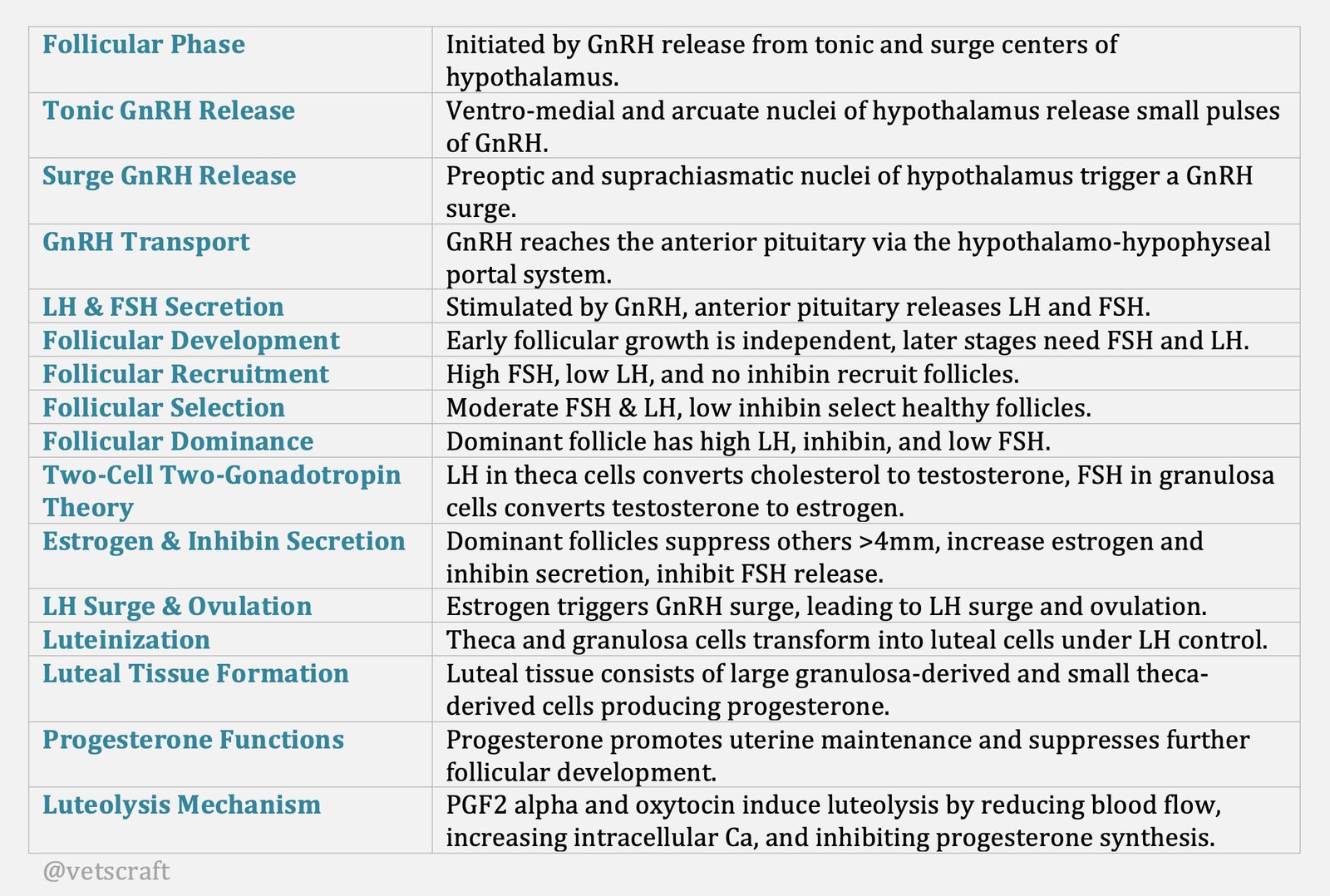 Endocrine Control of Oestrous Cycle